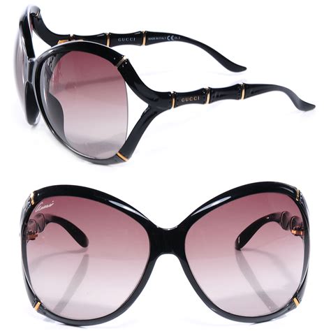 gucci oversized bamboo sunglasses|gucci sunglasses at sunglass hut.